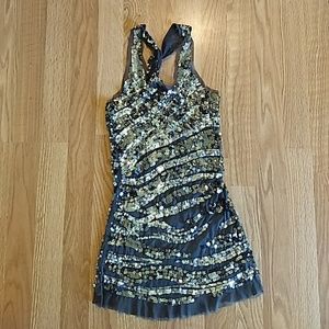 Sheer Mesh Sequin Tank